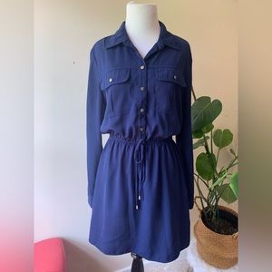 Navy Blue Mini Dress